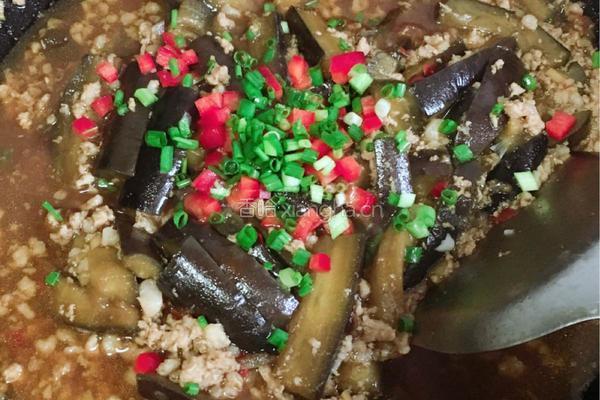 红烧肉末茄子的做法图解7