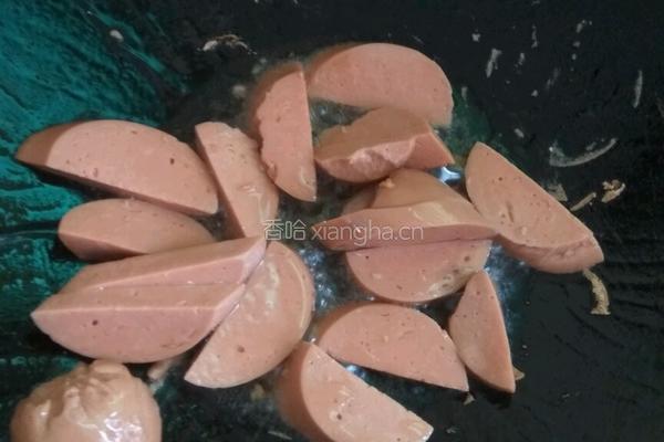 火腿炒荷兰豆的做法图解5