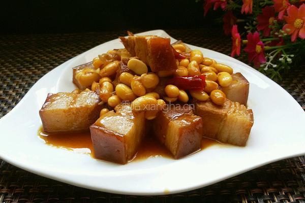 黄豆红烧肉的做法图解9