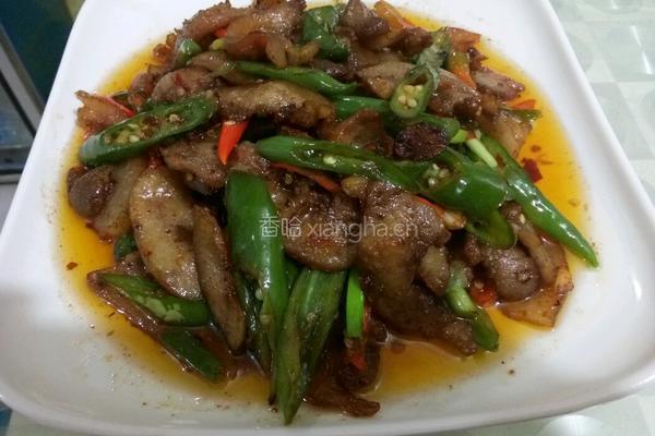 青椒炒猪头肉的做法图解5