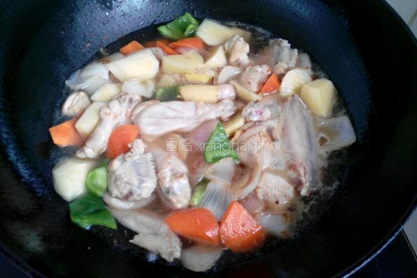 咖喱鸡翅土豆的做法图解6