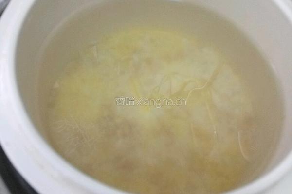 二米麦仁粥（BB煲）的做法图解2