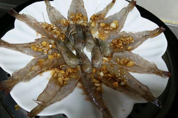 蒜蓉开边虾的做法图解7