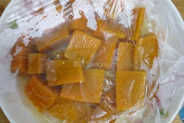 南瓜红枣发糕的做法图解3