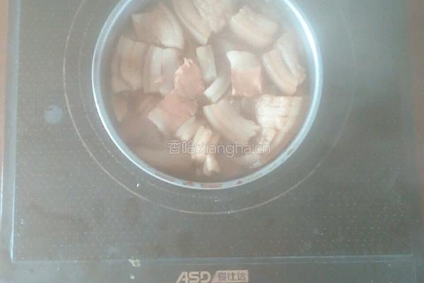 香醋烹肥肉的做法图解2