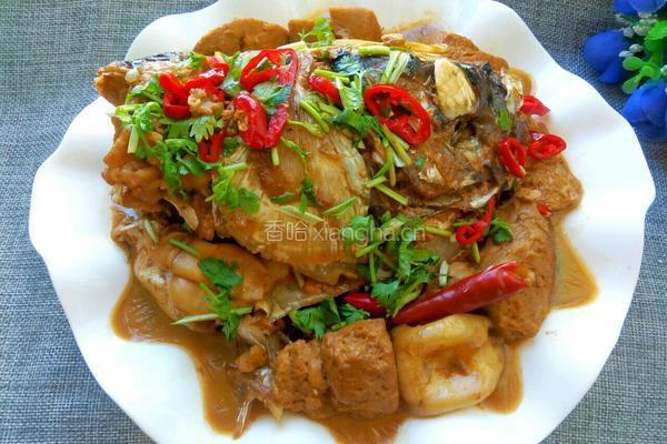 胖头鱼头炖豆腐的做法图解11