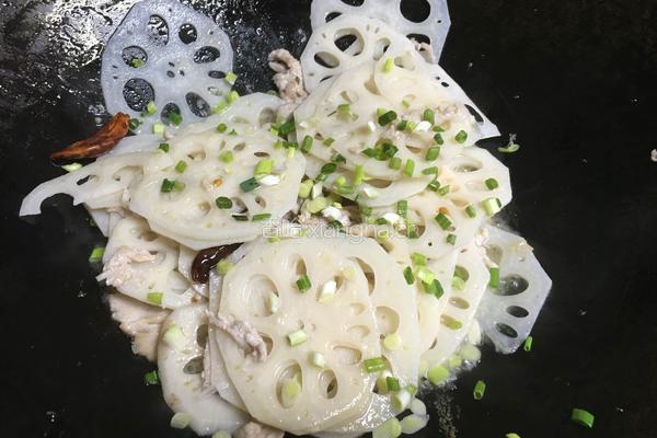 肉炒藕片的做法图解7
