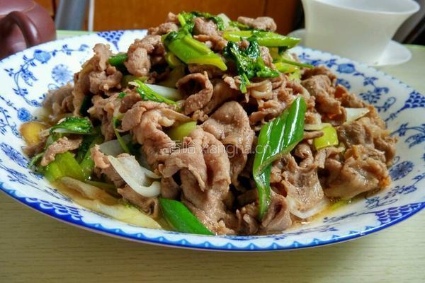 大葱炒羊肉的做法图解7