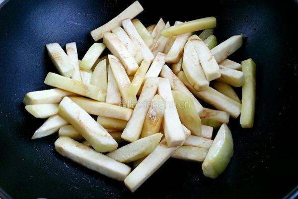 豆角烧茄子的做法图解3