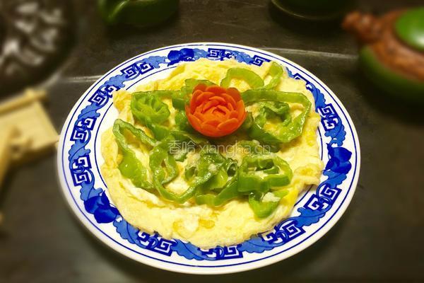 青椒煎蛋的做法图解9