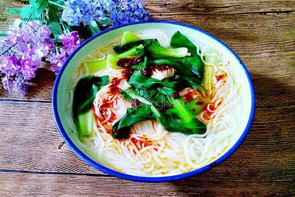 青菜面的做法图解4