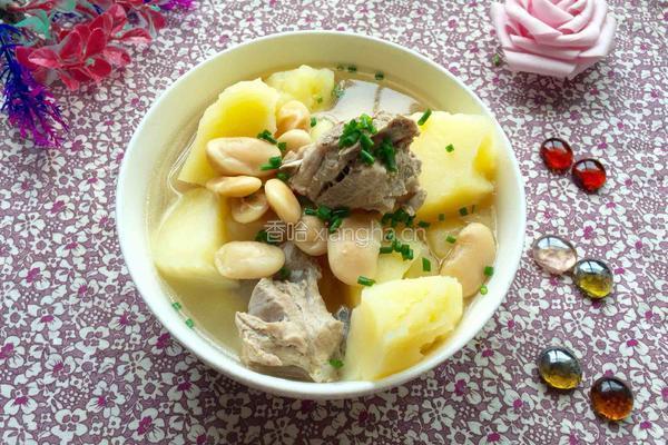 土豆芸豆炖排骨的做法图解9