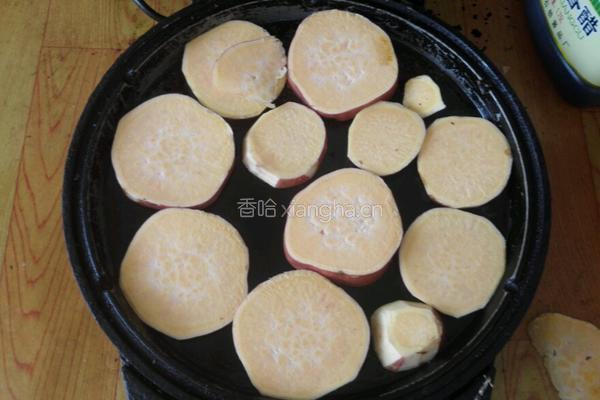 电饼铛烤地瓜的做法图解3