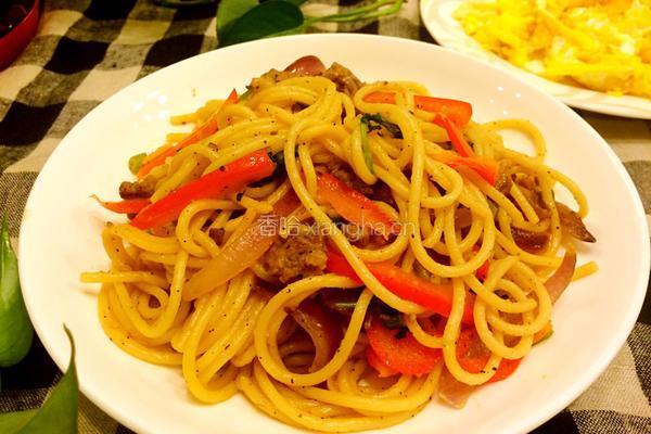 黑椒牛柳意大利面的做法图解10