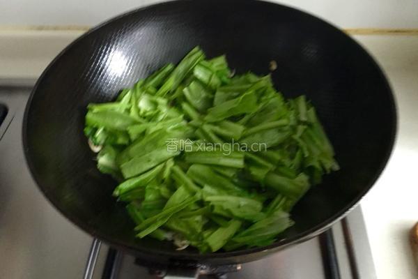 蒜炒油麦菜的做法图解3