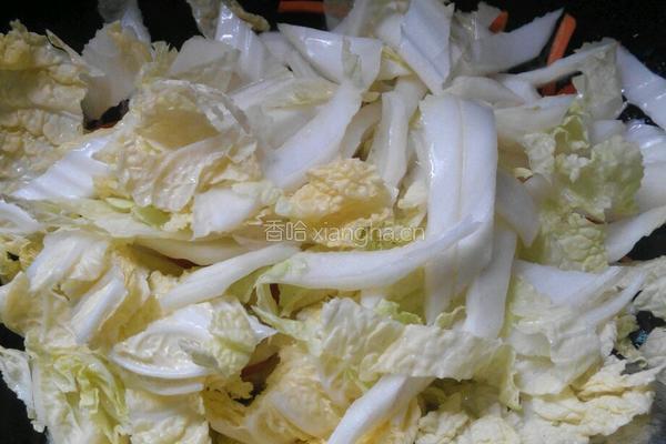 大白菜炒肉的做法图解6