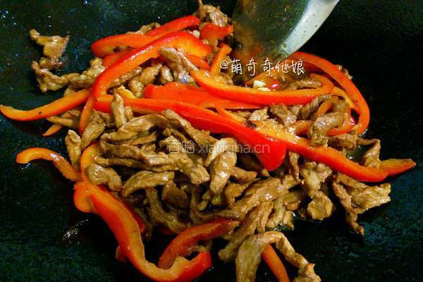红椒炒肉(甜椒肉丝)的做法图解8