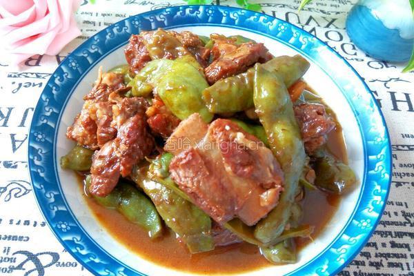 豆角烧排骨的做法图解12