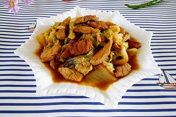 大白菜烧肉的做法图解10