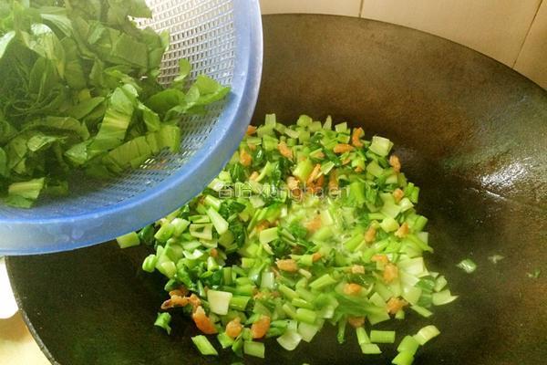 虾米油菜的做法图解8