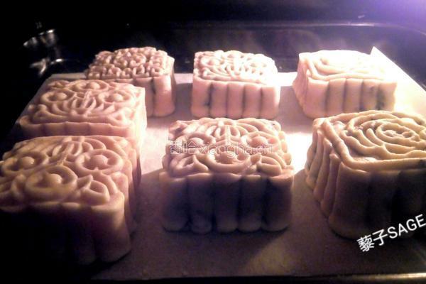 白芸豆蛋黄月饼的做法图解24