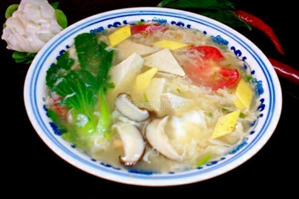 豆腐蛋花汤的做法图解7