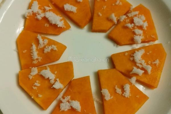 南瓜蒸红枣的做法图解4