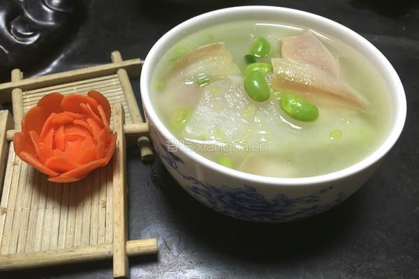 冬瓜毛豆咸肉汤的做法图解8