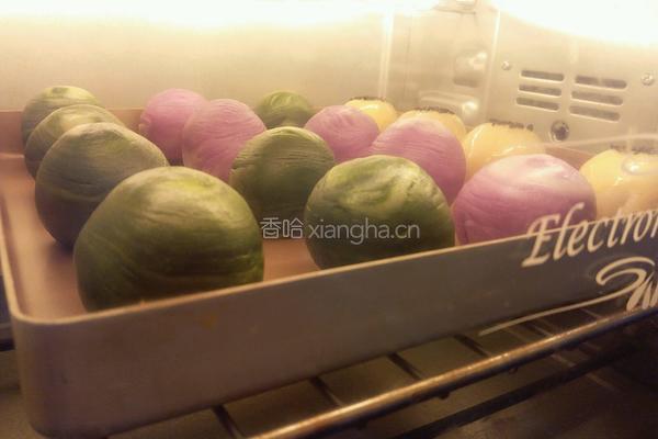 三色蛋黄酥的做法图解31