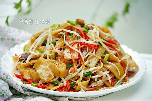 豆芽肉丝炒饼的做法图解13