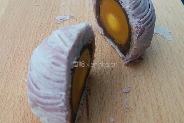 三色蛋黄酥的做法图解38