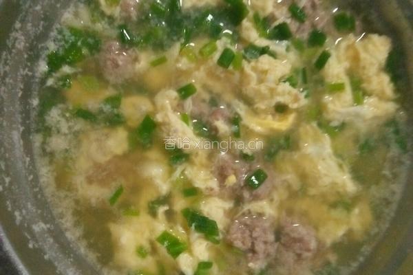 肉丸蛋汤的做法图解5