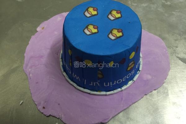 自制糖皮翻糖蛋糕的做法图解11
