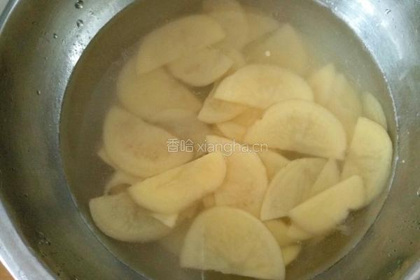 青椒土豆片炒肉的做法图解4