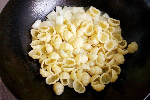 黑椒茄汁贝壳意面的做法图解8
