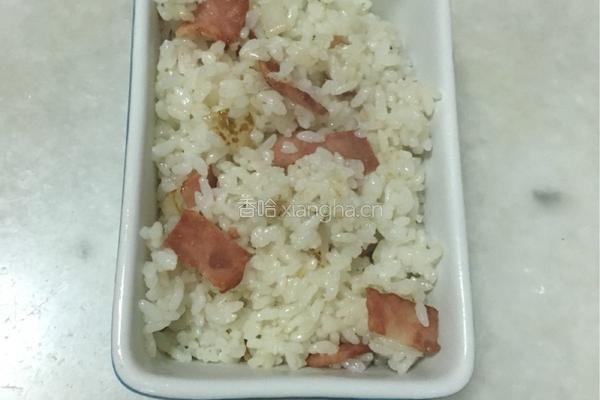 茄汁炒饭的做法图解5