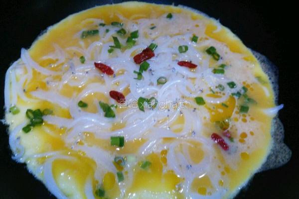 银鱼鸡蛋饼的做法图解7