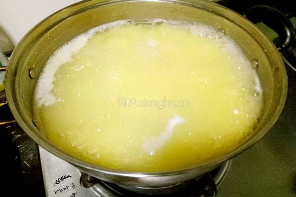 虫草花瑶柱小米粥的做法图解4