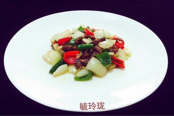 洋葱牛肉粒的做法图解12