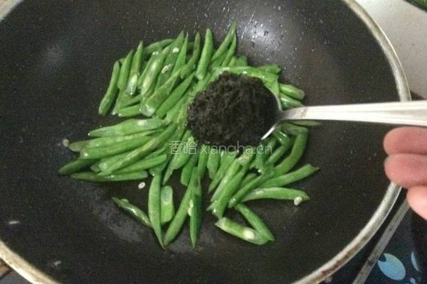 橄榄菜四季豆的做法图解4