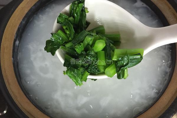 鸡肉菜粥的做法图解8