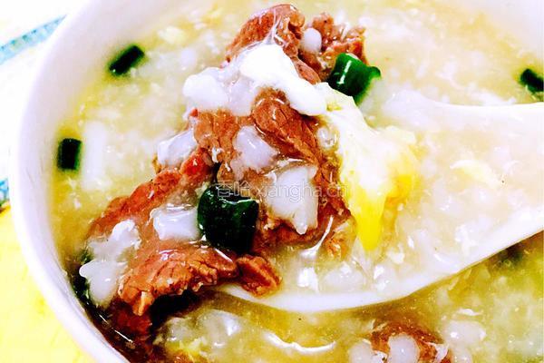 滑蛋牛肉粥的做法图解8