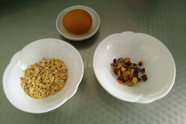 燕麦鸡蛋粥的做法图解1