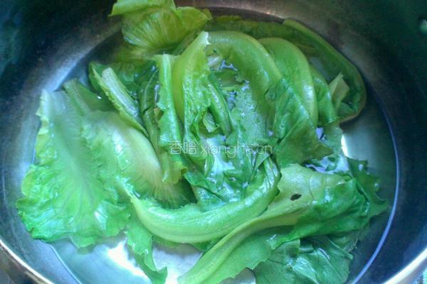 水煮生菜的做法图解2