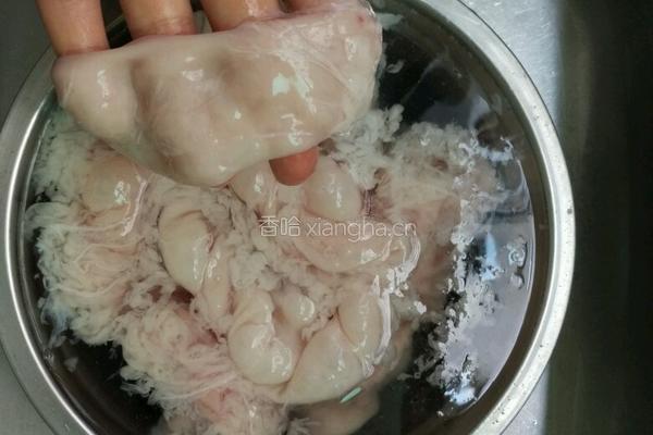 萝卜烧肥肠的做法图解2