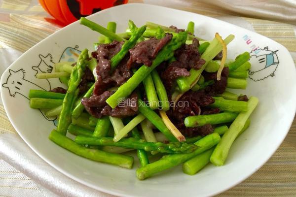 芦笋炒牛肉的做法图解7