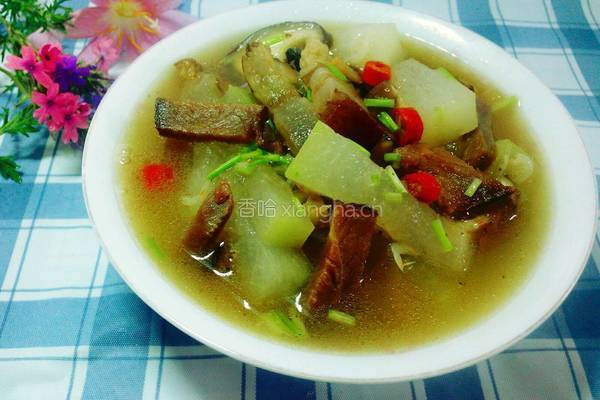 腊肉冬瓜汤的做法图解8