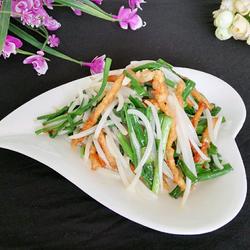 银芽炒馓子的做法[图]