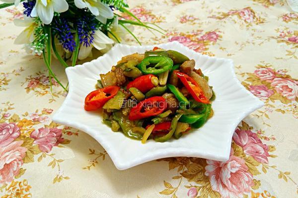 五花肉炒茄子的做法图解8