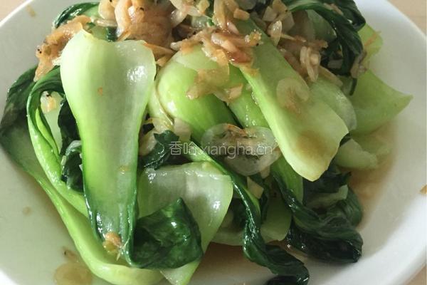 油菜炒虾皮的做法图解10
